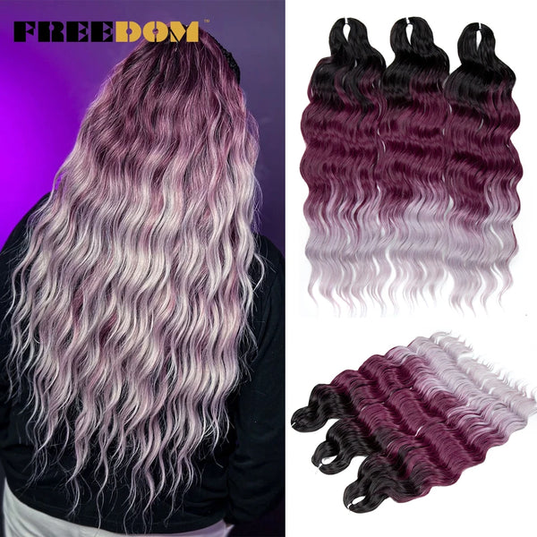 FREEDOM Synthetic Curly Braiding Hair Extensions