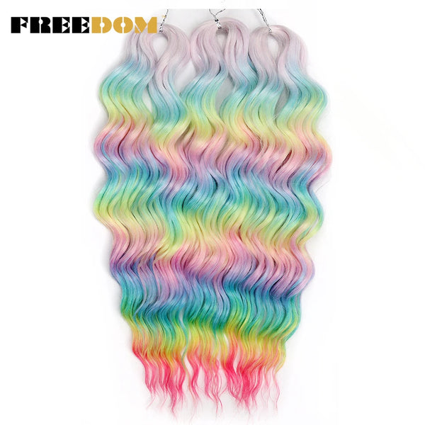 FREEDOM Synthetic Curly Braiding Hair Extensions