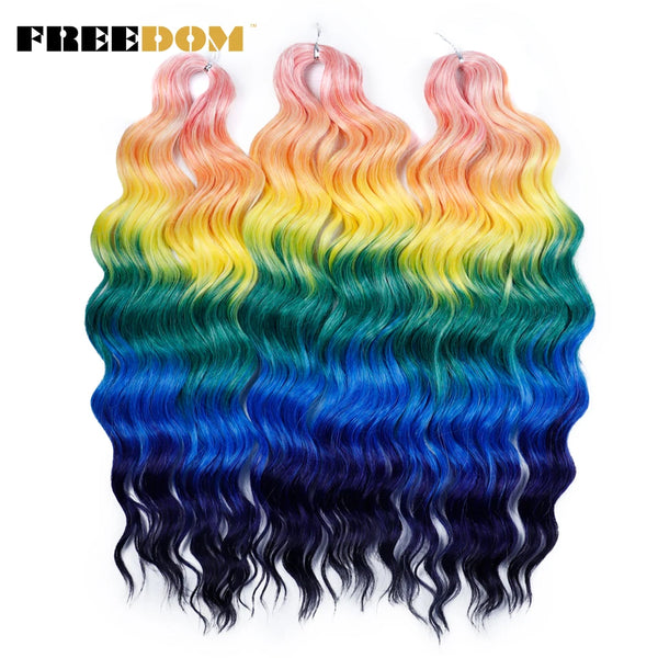 FREEDOM Synthetic Curly Braiding Hair Extensions