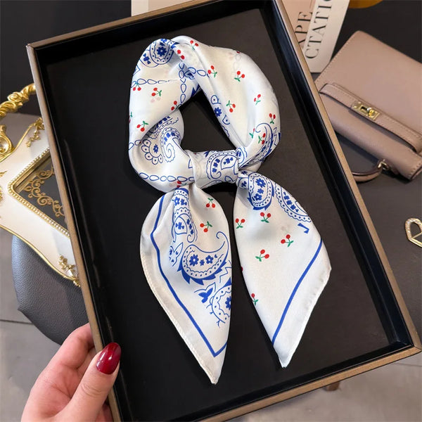 Bohemian Style Print Luxury Silk Scarf