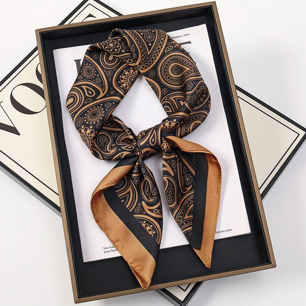 Bohemian Style Print Luxury Silk Scarf