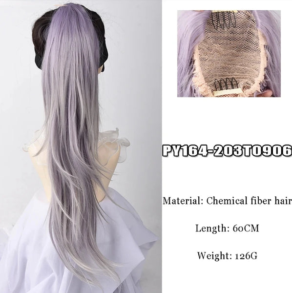 AOOSOO Synthetic Claw Clip-In Ponytail