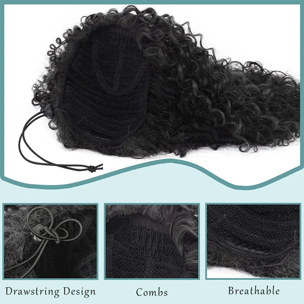 Sylhair Synthetic Drawstring Curly Ponytail Extension