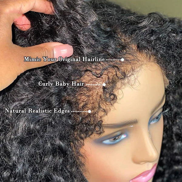 DC Hair Malaysian Bob Kinky Curly Human Hair Frontal Wig