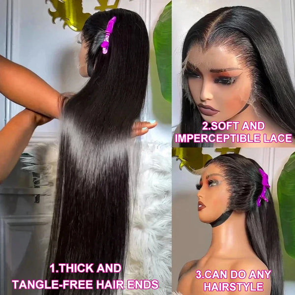 Luvin Brazilian Straight Transparent Lace Frontal Wig