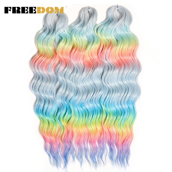 FREEDOM Synthetic Curly Braiding Hair Extensions