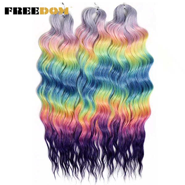 FREEDOM Synthetic Curly Braiding Hair Extensions