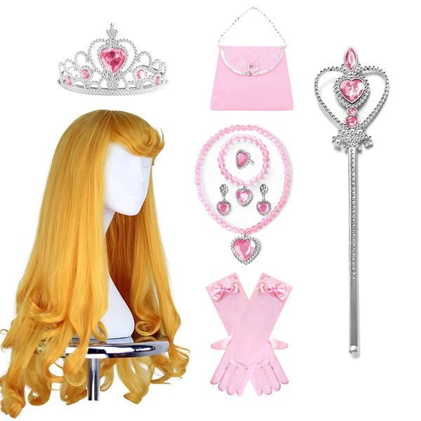Aurora Cosplay Princess Wig/Accessories