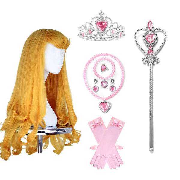 Aurora Cosplay Princess Wig/Accessories