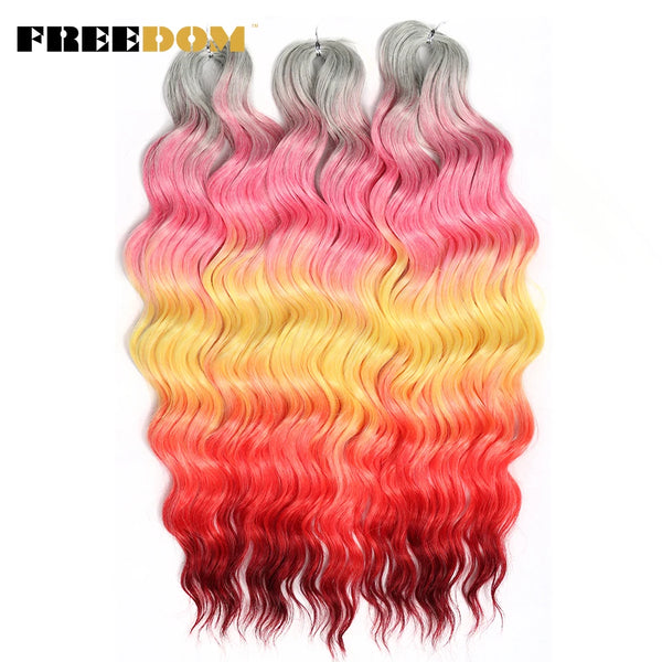 FREEDOM Synthetic Curly Braiding Hair Extensions