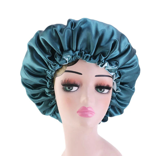 Reversible and Adjustable Satin Hair Bonnet