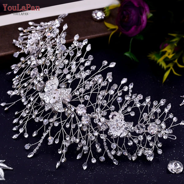 YouLaPan HP286 Luxury Flower Bridal Headband