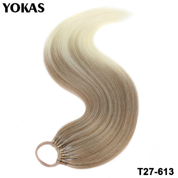 Yokas Synthetic 24 inch Long Straight Ponytail