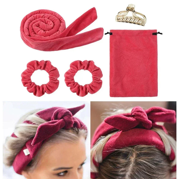Comfortable Cloth Heatless Curling Rod
