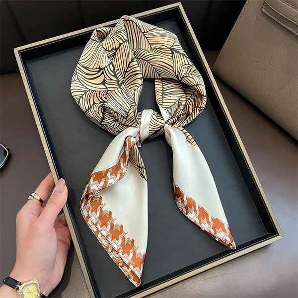 Bohemian Style Print Luxury Silk Scarf