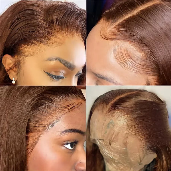 Poleerose Vietnamese HD Lace Frontal Raw Virgin Human Hair Wig