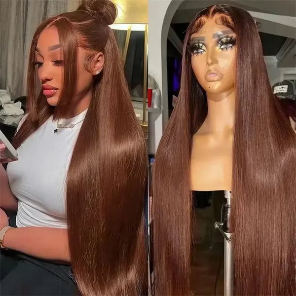 Poleerose Vietnamese HD Lace Frontal Raw Virgin Human Hair Wig