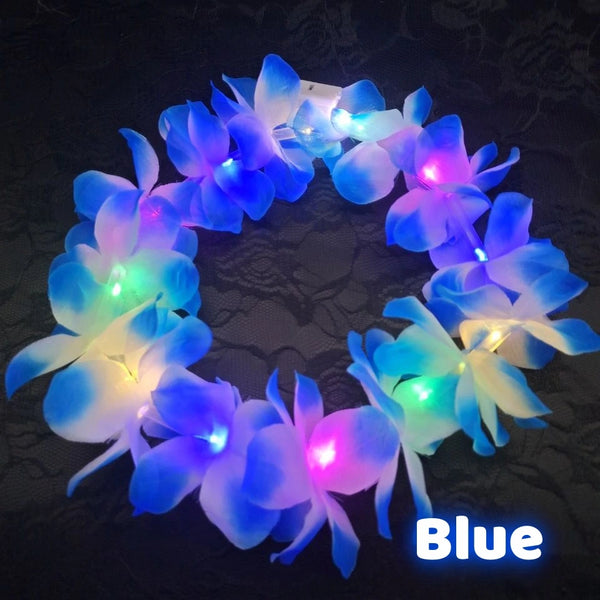 LED Hawaiian Floral Light Up Flower Crown (Bulk Buy)