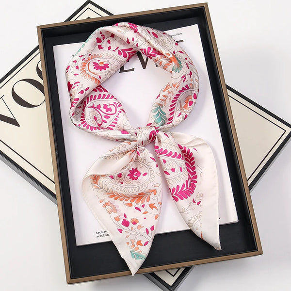 Bohemian Style Print Luxury Silk Scarf