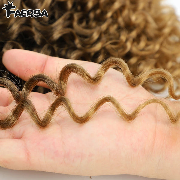 Faersa Synthetic Deep Water Wave Crochet Braiding Hair