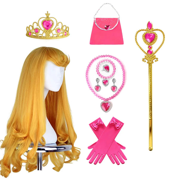 Aurora Cosplay Princess Wig/Accessories