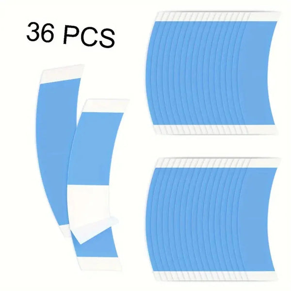 36Pcs/Lot Super Strong Waterproof Double Adhesive Extension Tape Strips