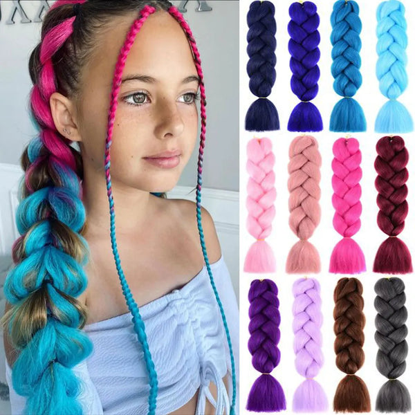 AZQUEEN 24 Inch Kanekalon Jumbo Braid Extensions