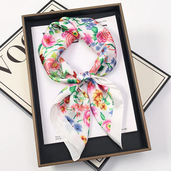 Bohemian Style Print Luxury Silk Scarf