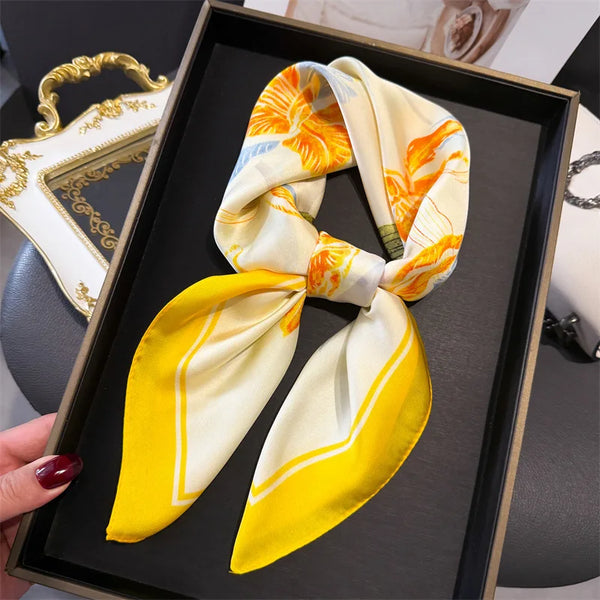 Bohemian Style Print Luxury Silk Scarf