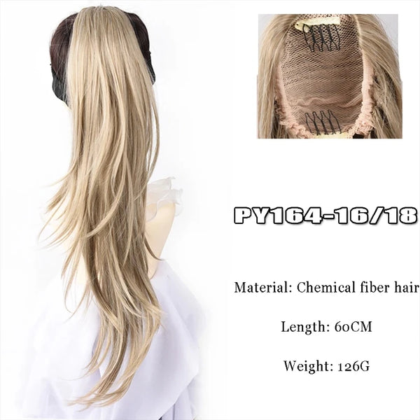 AOOSOO Synthetic Claw Clip-In Ponytail