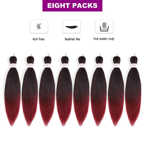 Lihui Synthetic Pre Stretched Yaki Straight Bundles
