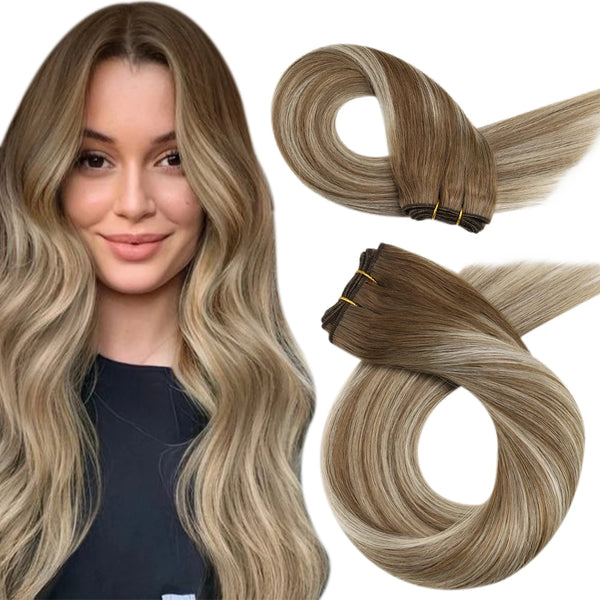 Moresoo Double Wefted Remy Human Hair Bundles
