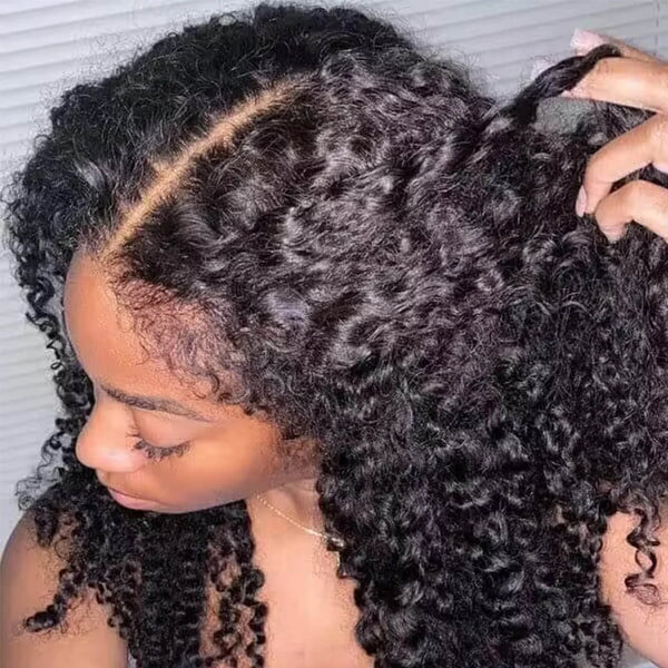 DC Hair Malaysian Bob Kinky Curly Human Hair Frontal Wig