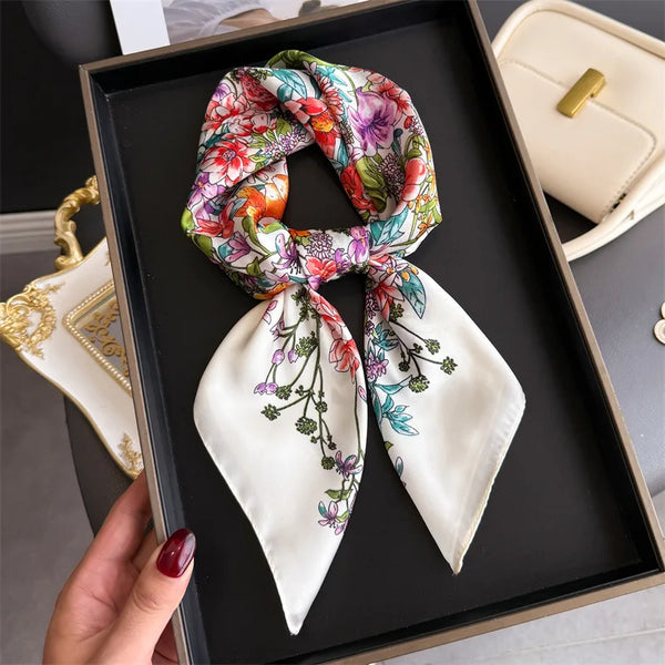 Bohemian Style Print Luxury Silk Scarf