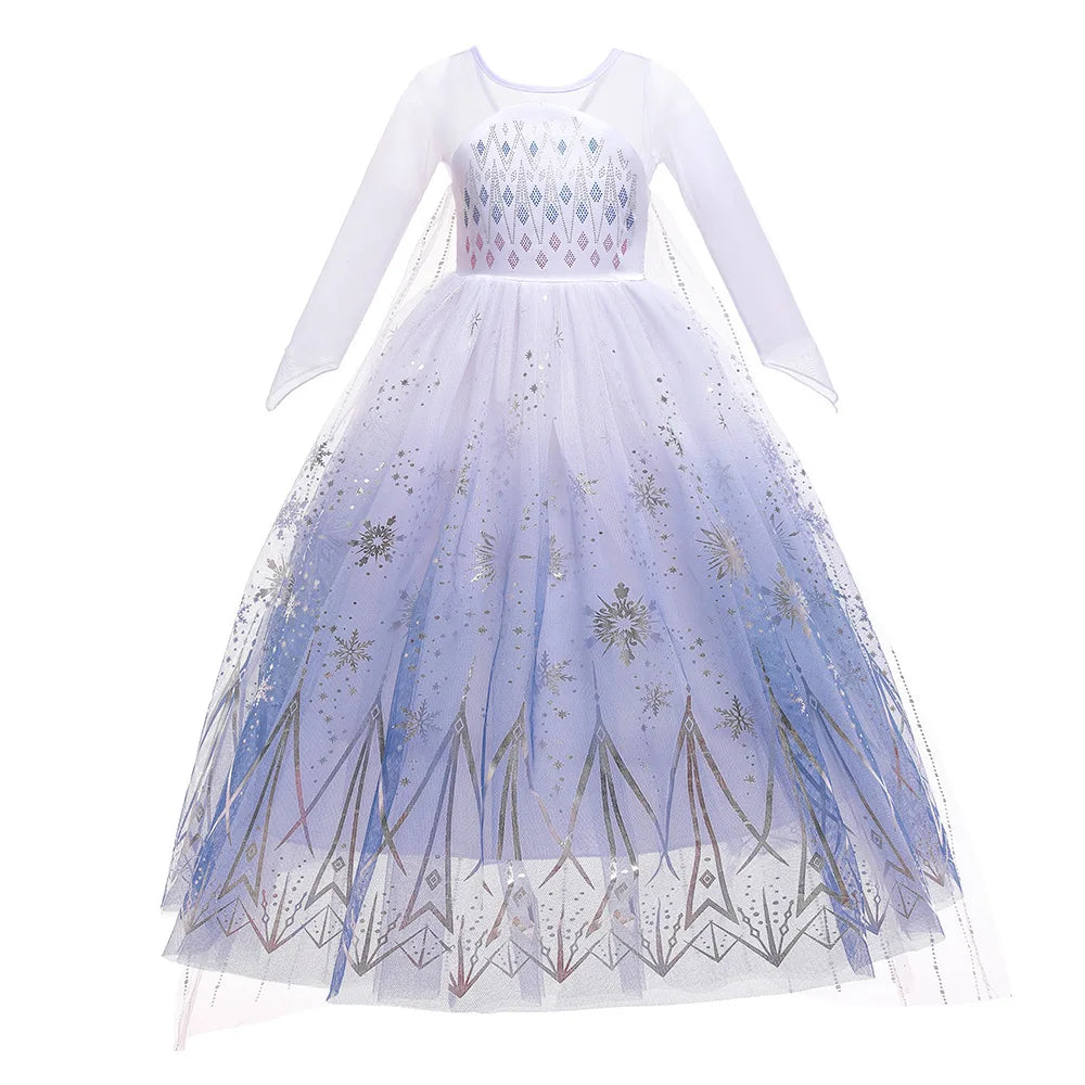 Disney Frozen 2 Elsa Cosplay Tiara/Ponytail/Costume