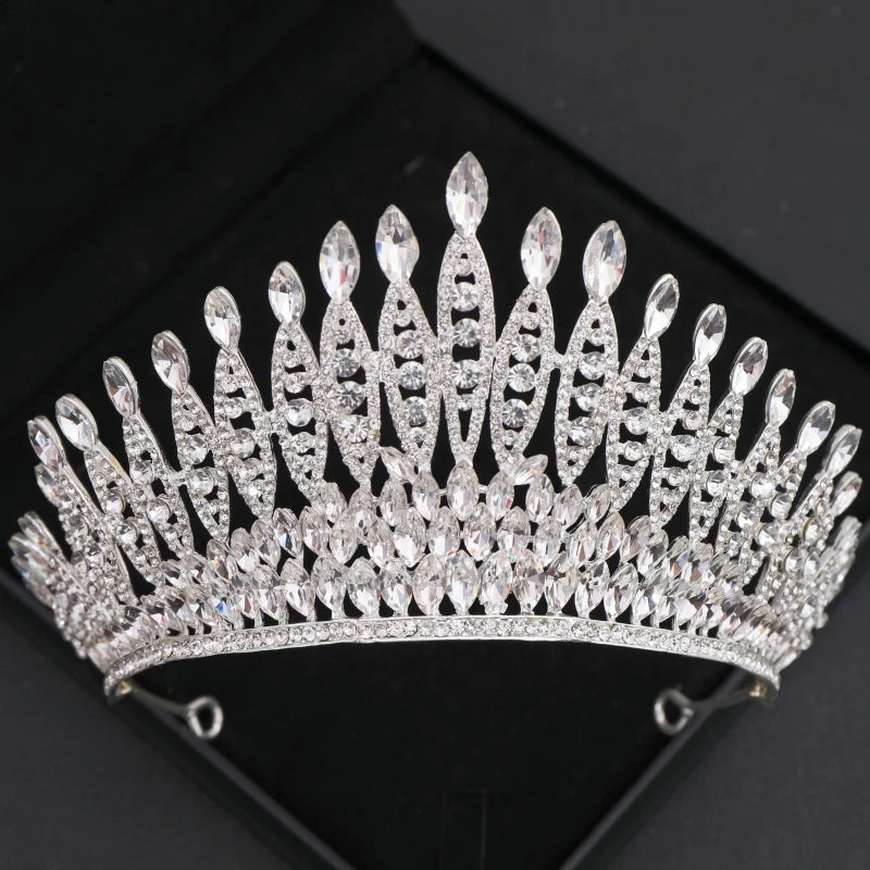 Forseven Baroque Crystal/Rhinestone Tiara