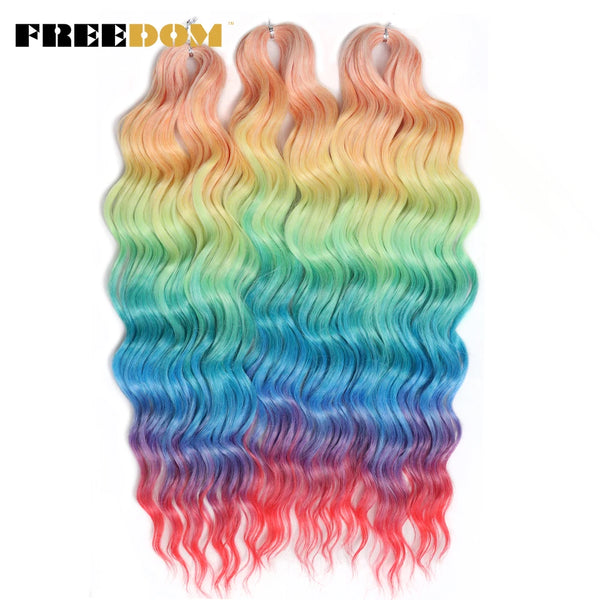 FREEDOM Synthetic Curly Braiding Hair Extensions