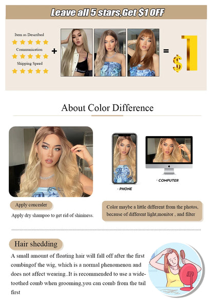 EASIHAIR Synthetic Heat Resistant Wigs