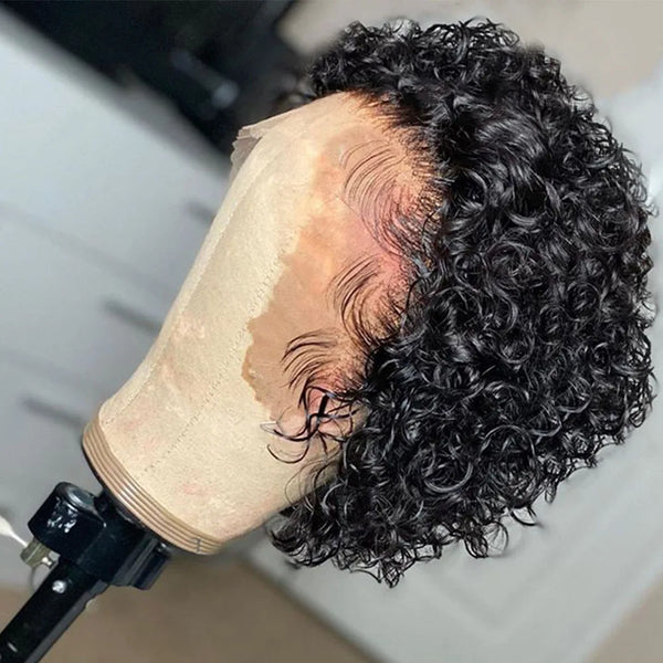 AHJF Brazilian Pixie Cut Remy Human Hair Wig