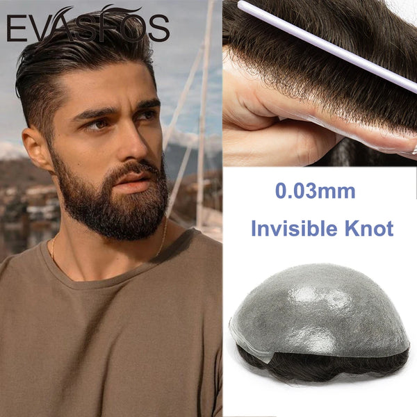 EVASFOS Invisible Capillary 0.03mm Ultra Thin Skin Hair Replacement System