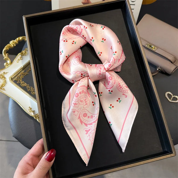 Bohemian Style Print Luxury Silk Scarf