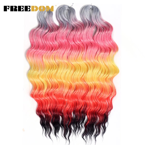 FREEDOM Synthetic Curly Braiding Hair Extensions