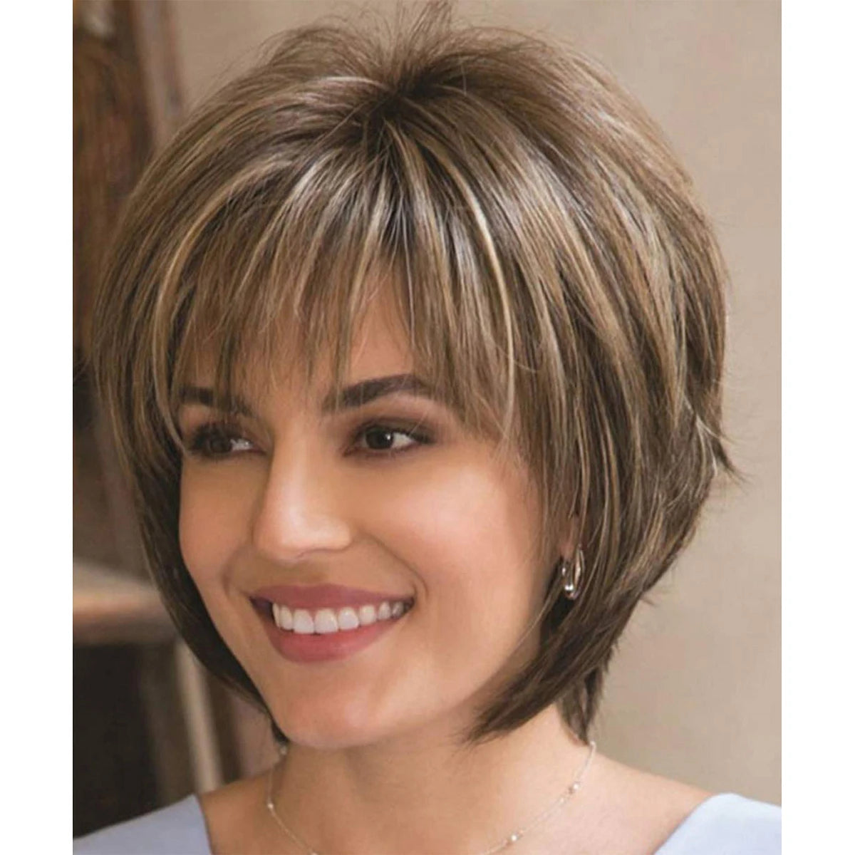 Allaosify Synthetic Pixie Cut Wig