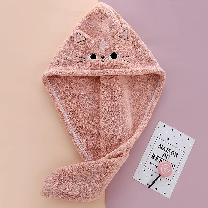 Justfull Soft Shower Cap Towel