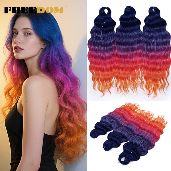 FREEDOM Synthetic Curly Braiding Hair Extensions