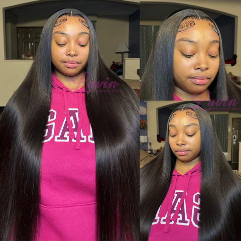 Luvin Brazilian Straight Transparent Lace Frontal Wig