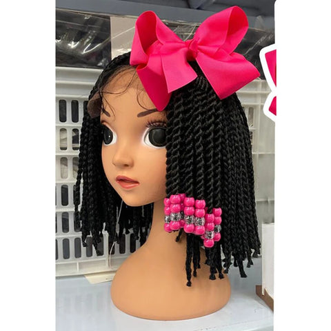 Synthetic Beaded Ponytail Braids