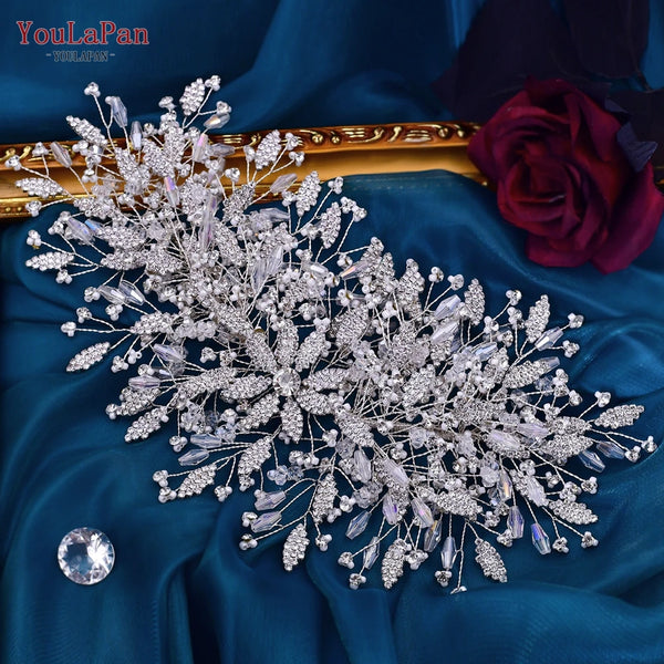 YouLaPan Rhinestone Hair Jewelry