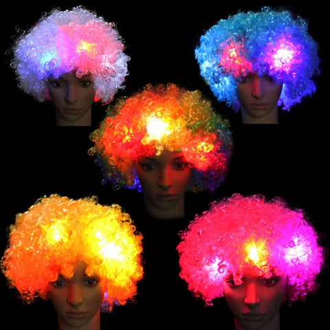 LISM Colorful Cosplay LED Hair Wig