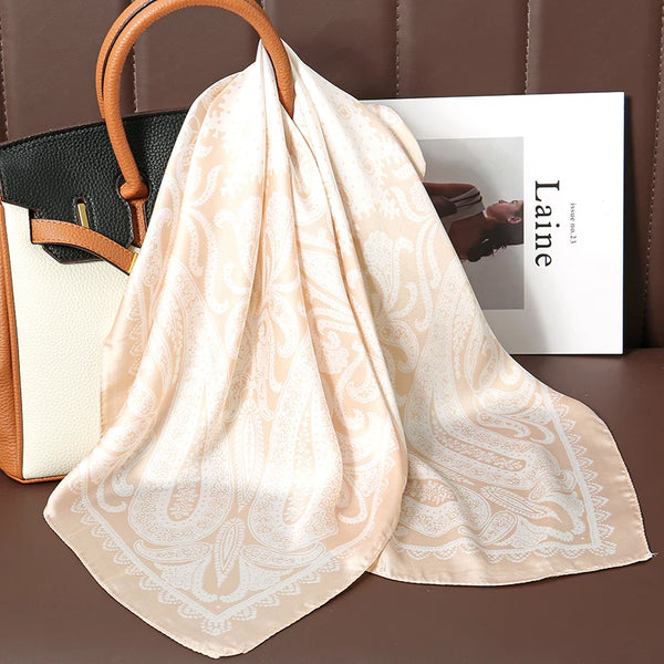 Bohemian Style Print Luxury Silk Scarf